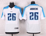 Men's Tennessee Titans #26 Antonio Andrews White Road Nfl Nike Elite Jersey Nfl