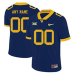 Personalize Jersey West Virginia Mountaineers Customized Navy College Football Jersey Ncaa
