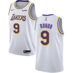 Nike Los Angeles Lakers #9 Rajon Rondo White Nba Swingman Association Edition Jersey Nba