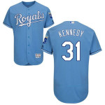 Men's Kansas City Royals #31 Ian Kennedy Majestic Light Blue 2016 Flexbase Authentic Collection Jersey Mlb