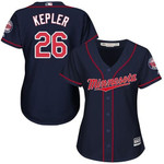 Twins #26 Max Kepler Navy Blue Alternate Women's Stitched Baseball Jersey Mlb- Women's