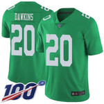 Nike Eagles #20 Brian Dawkins Green Men's Stitched Nfl Limited Rush 100Th Season Jersey Nfl
