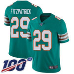 Dolphins #29 Minkah Fitzpatrick Aqua Green Alternate Men's Stitched Football 100Th Season Vapor Limited Jersey Nfl