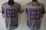 Nike Minnesota Vikings #69 Jared Allen Gray Shadow Elite Jersey Nfl