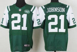 Nike New York Jets #21 Chris Johnson Green Elite Jersey Nfl