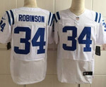 Men's Indianapolis Colts #34 Josh Robinson Nike White Elite Jersey Nfl