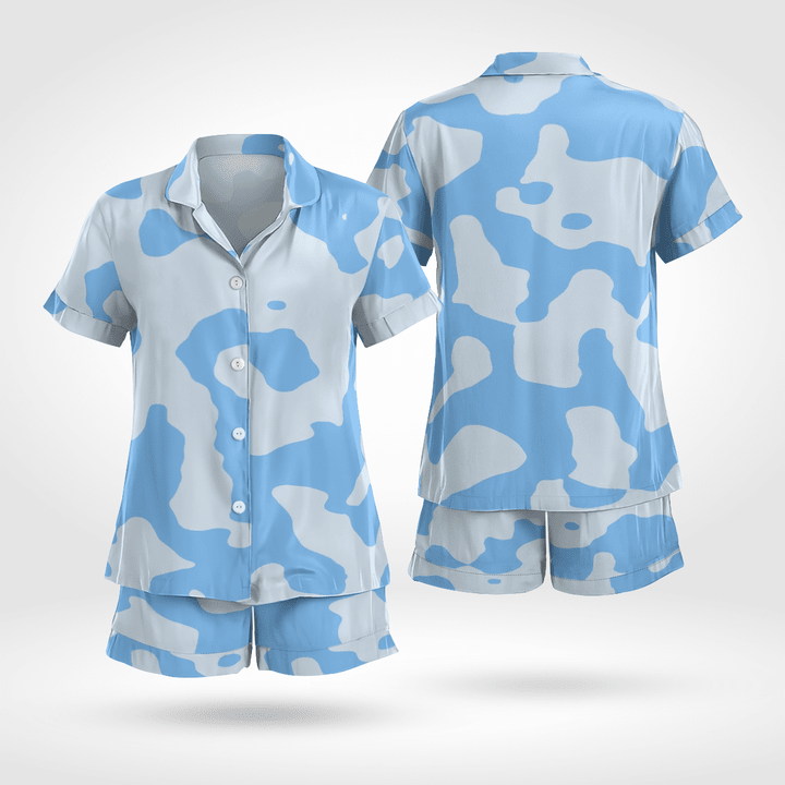 Camouflage Pyjama Set Short Sleeve Stylish And Comfortable
