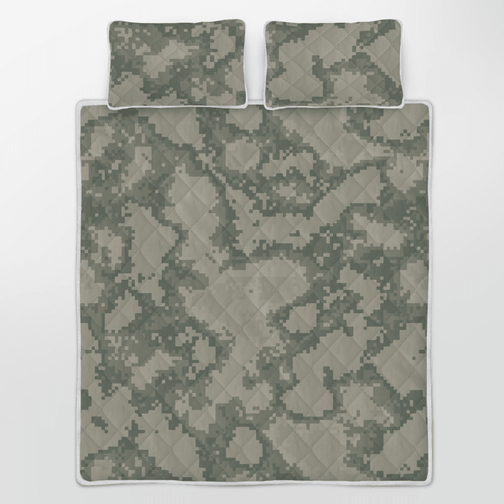 Camo Quilt Set Made Of High-Grade Polyester And Cotton