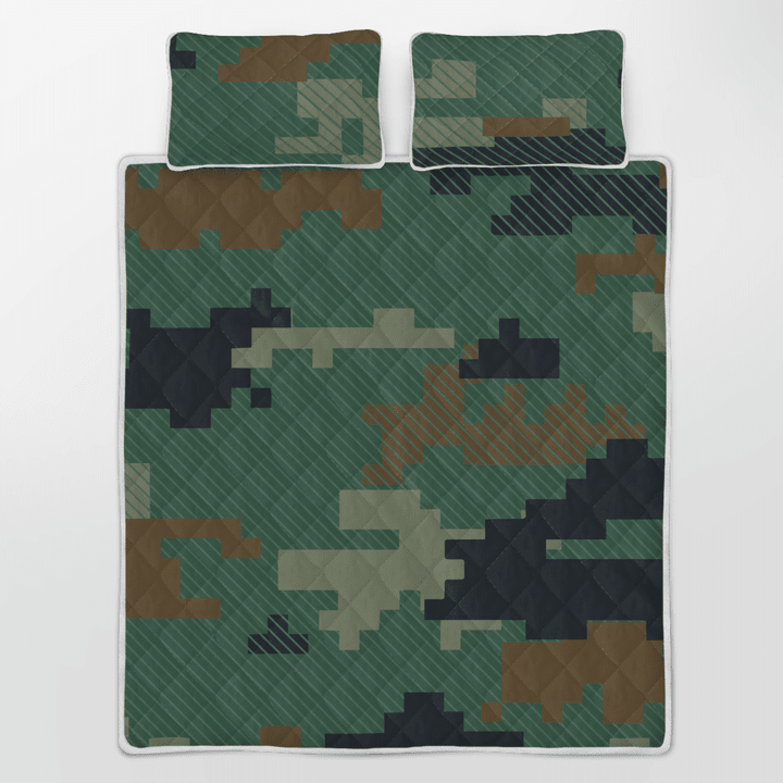 Army Style Designer Quilt Bedding Sets Soft And Lightweight