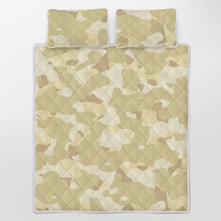 Dazzling Camo Beautiful Quilt Bedding Sets Made Of High-Grade Polyester And Cotton
