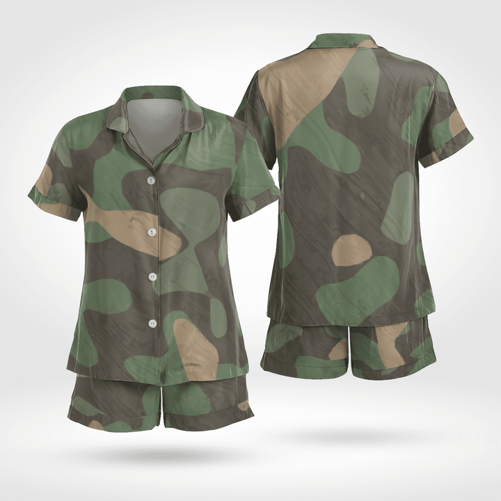 Camouflage Mens Short Sleeve Pjs Stylish And Comfortable