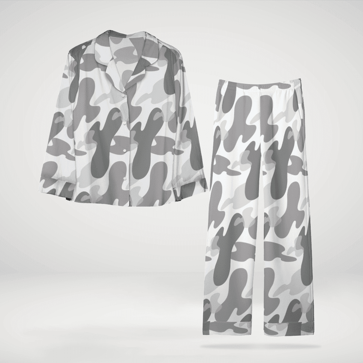 Camouflage Long Sleeve Pyjama Top Soft And Cozy