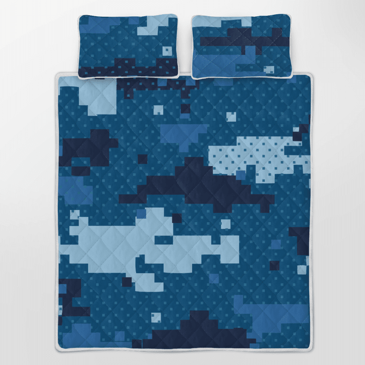 Military Style Pillow And Blanket Set Easy Care & Fade Resistant