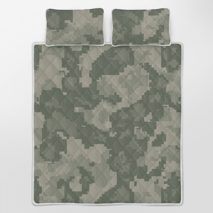 Dazzling Army Style Quilt Set Made Of High-Grade Polyester And Cotton