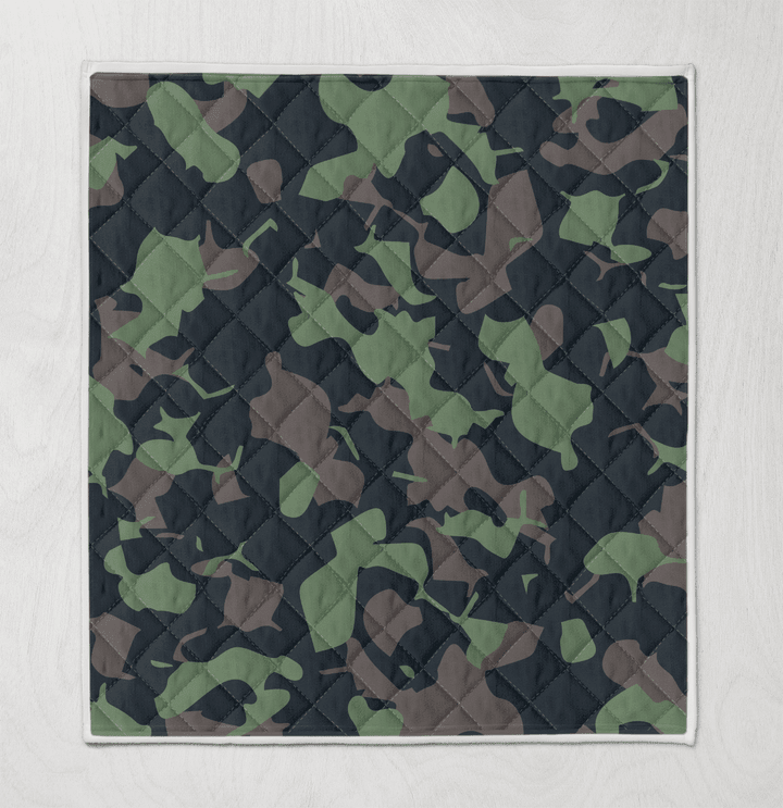 Army Style Quilt Coverlet Made Of High-Grade Polyester And Cotton