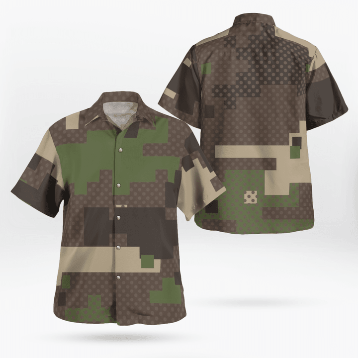 Camo Custom Print Hawaiian Shirt Lightweight Ultra-Comfy Fabric