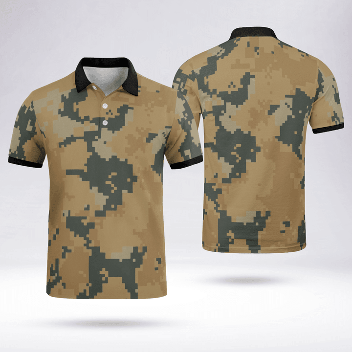 Army Style Polo T Shirts For Men Fresh And Sporty Black Collar