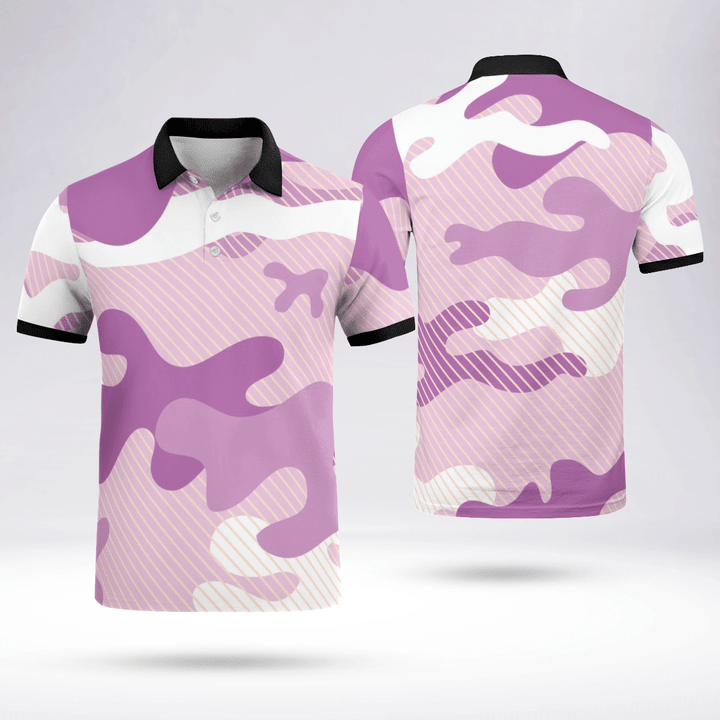 Camouflage Cheap Collared Shirts Fresh And Sporty Black Collar