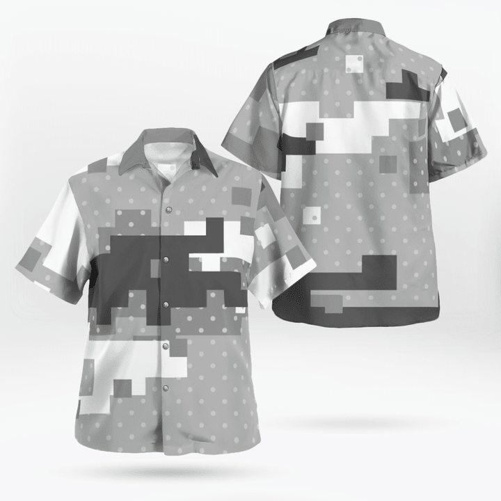 Camouflage Hawaiian Print Shirts Mens Comfort And Mobility