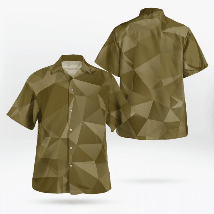Army Style Hawaiian Outfits Men Lightweight Ultra-Comfy Fabric