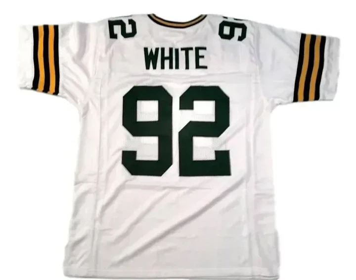 Men Reggie White Custom Stitched Unsigned Football Nfl Jersey White Nfl Jersey