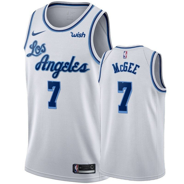 Nike Lakers #7 Javale Mcgee White 2019-20 Hardwood Classic Edition Stitched Nba Jersey Nba