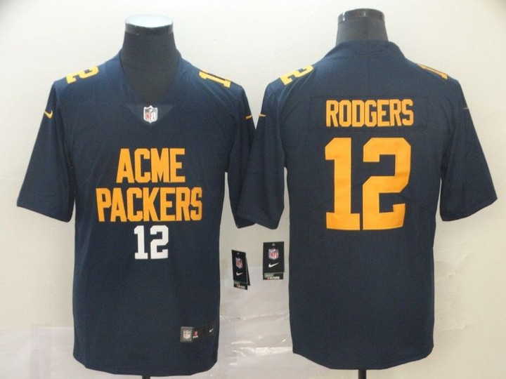 Nike Packers 12 Aaron Rodgers Navy City Edition Vapor Untouchable Limited Jersey Nfl