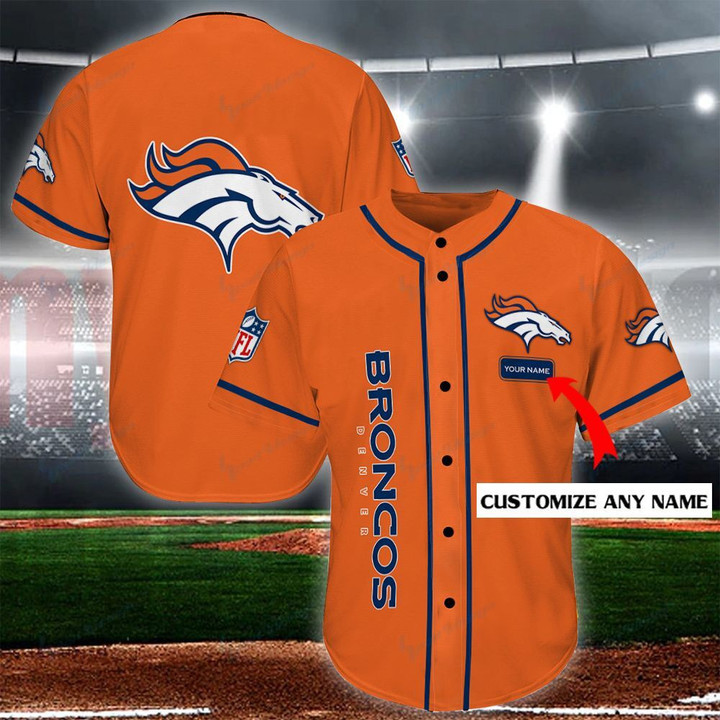 Personalize Baseball Jersey - Denver Broncos Personalized Baseball Jersey Shirt 109 - Baseball Jersey LF
