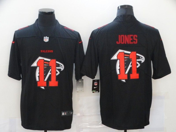 Men's Atlanta Falcons #11 Julio Jones Black 2020 Shadow Logo Vapor Untouchable Stitched Nfl Nike Limited Jersey Nfl