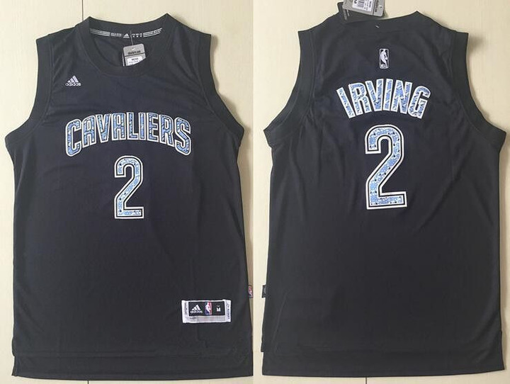 Men's Cleveland Cavaliers #2 Kyrie Irving Black Diamond Stitched Nba Adidas Revolution 30 Swingman Jersey Nba
