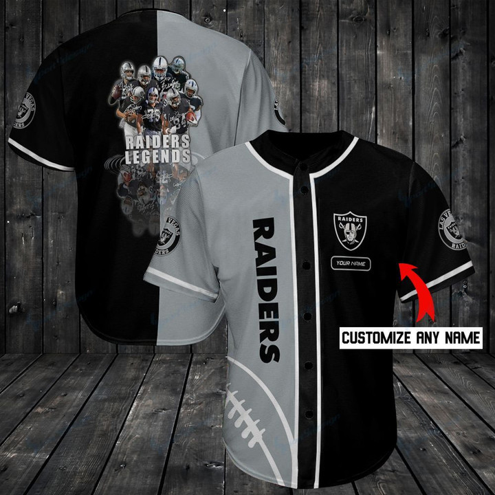 Personalize Baseball Jersey - Las Vegas Raiders Personalized Baseball Jersey Shirt 97 - Baseball Jersey LF