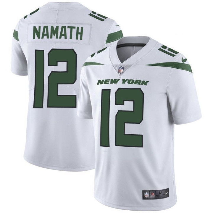 Nike Jets 12 Joe Namath White New 2019 Vapor Untouchable Limited Jersey Nfl