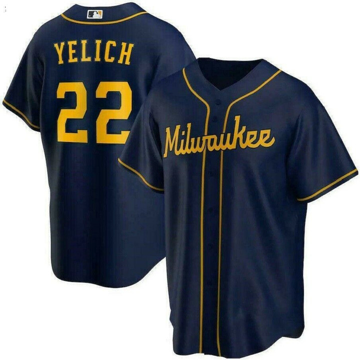 Christian Yelich Milwaukee Brewers All Over Print Baseball Jersey For Fans - Baseball Jersey Lf