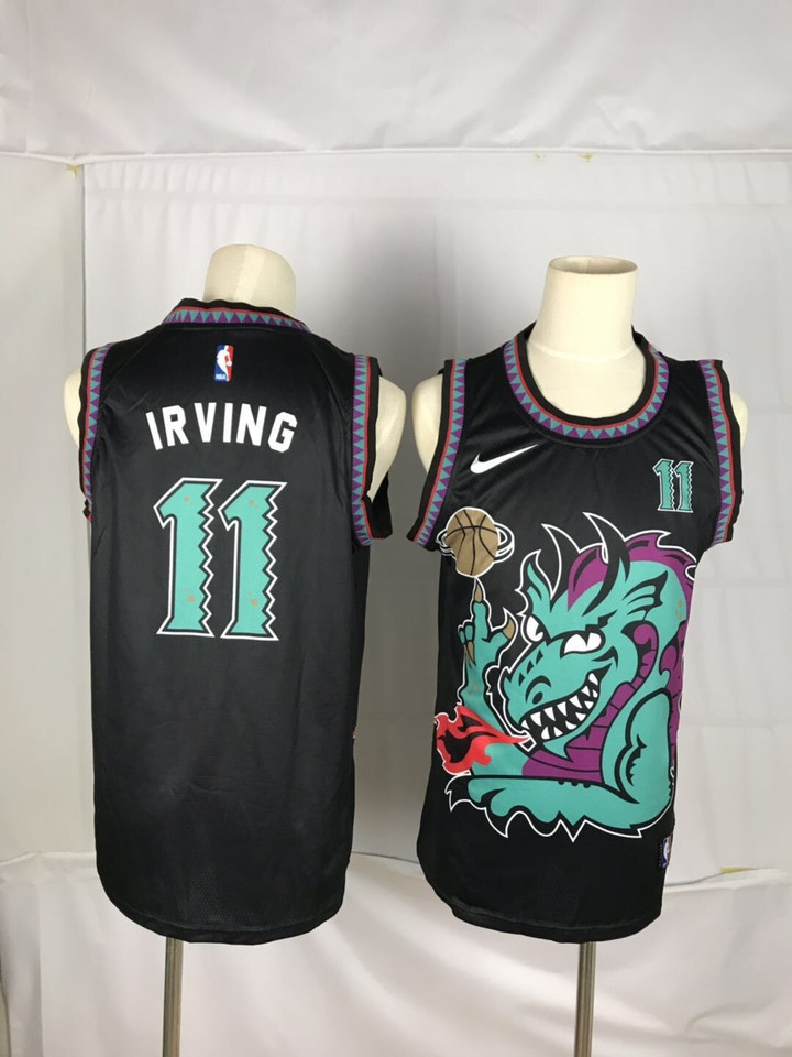 Men Brooklyn Nets 11 Irving Black Dragon Nike 2021 Nike Nba Jersey Nba
