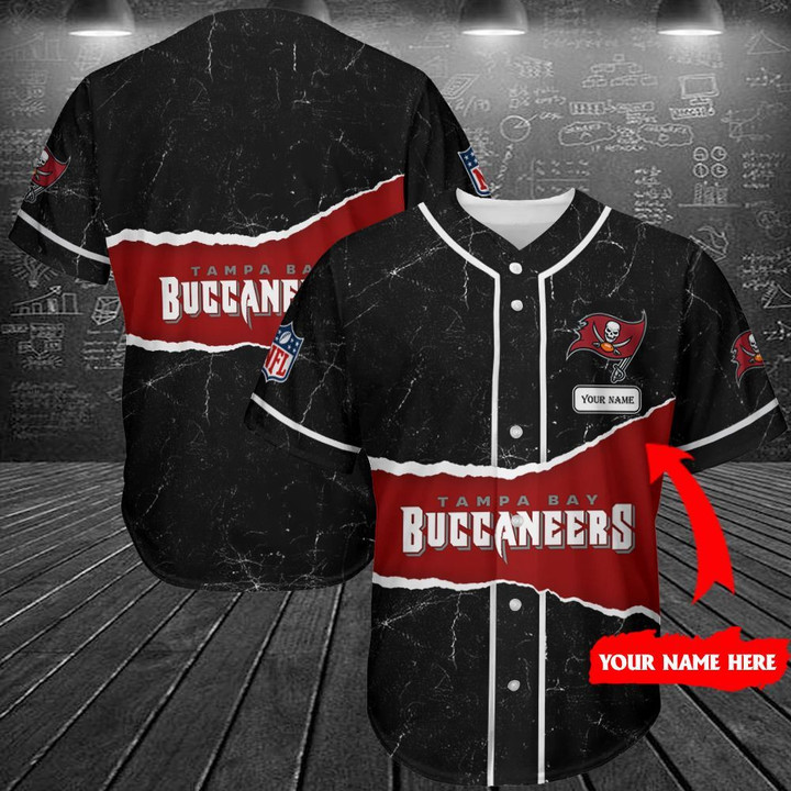 Personalize Baseball Jersey - Custom Name Personalized TAMPA BAY BUCCANEERS 141 Baseball Jersey For Fans - Baseball Jersey LF