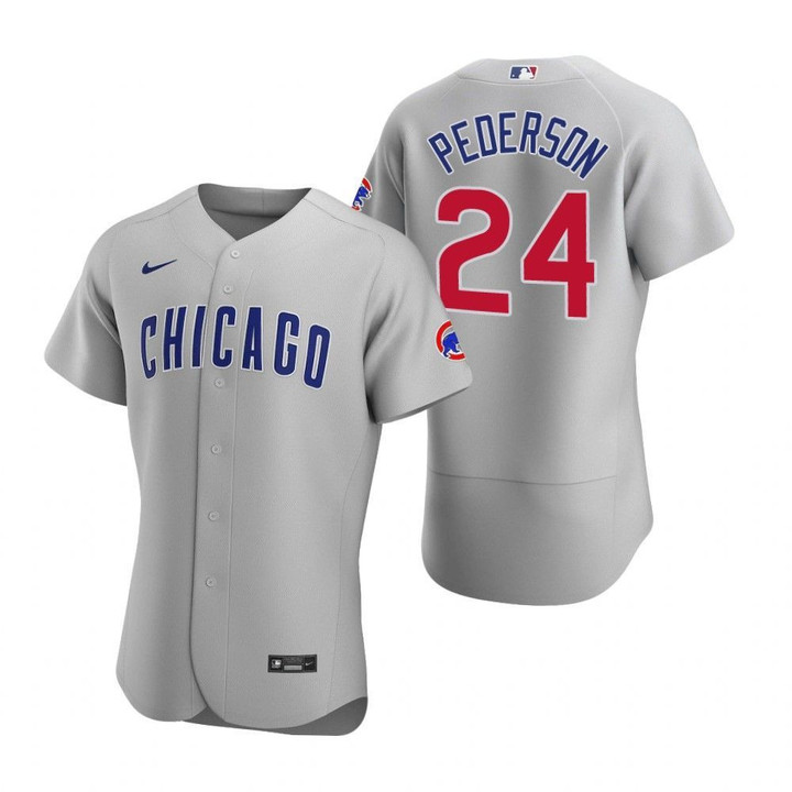 Men's Chicago Cubs #24 Joc Pederson Nike Gray Road Jersey Mlb