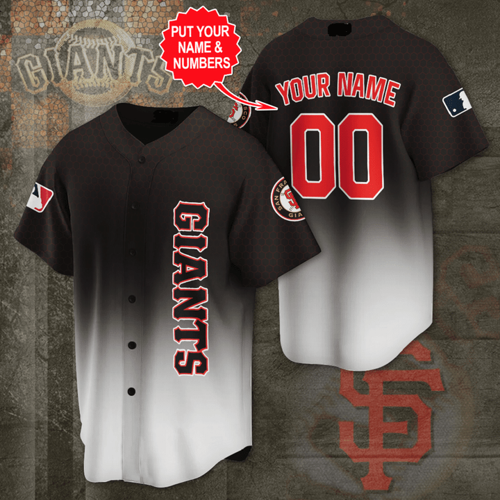 Personalize Baseball Jersey -  San Francisco Giants All Over Print Baseball Jersey for Fans - Baseball Jersey LF