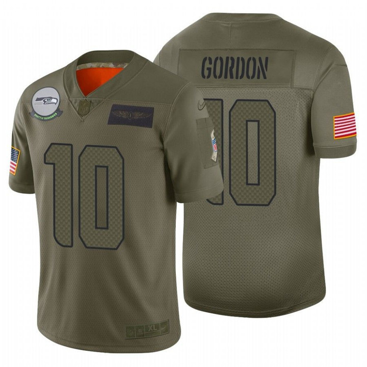 Nike Seahawks #10 Josh Gordon 2019 Salute To Service Camo Limited Nfl Jersey Nfl