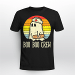 Boo Boo Crew Nurse Halloween Shirt For Nurses RN Ghost T-Shirt