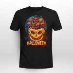 Happy Halloween Scary Pumpkin And Skull T-Shirt