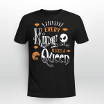 Every King Need A Queen Pumpkin Funny Skeleton Halloween T-Shirt