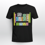 Funny Chemistry Halloween The Periodic Table Of Horror Movie T-Shirt
