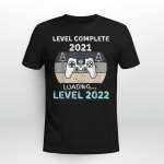 Level 2021 Complete Loading Level 2022 Video Gamer Christmas T-Shirt