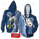 Tennessee Titans NFL Snoopy Custom name 3D All Over Printed Shirt, Sweatshirt, Hoodie, Bomber Jacket Size S - 5XL