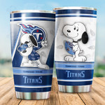 Tennessee Titans NFL Snoopy 20Oz, 30Oz Stainless Steel Tumbler