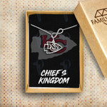 Kansas City Chiefs Infinity Handmade 925 Sterling Silver Pendant Necklace