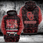 Oklahoma Sooners 2021 Alamo Bowl Champions NCCA Football 3D All Over Printed Shirt, Sweatshirt, Hoodie, Bomber Jacket Size S - 5XL
