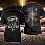 Purdue Boilermakers 2021 Music City Bowl Champions NCCA Football Two Sided Graphic Unisex T Shirt, Sweatshirt, Hoodie Size S - 5XL