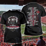 Georgia Bulldogs 2022 CFP National Champions NCAA Football Two Sided Graphic Unisex T Shirt, Sweatshirt, Hoodie Size S - 5XL VIT