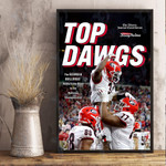 Georgia Bulldogs 2022 CFP National Champions NCAA Wall Art Print Poster